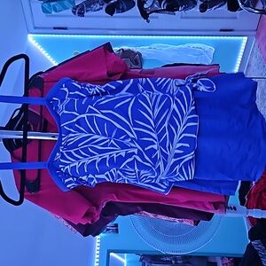 One piece purple swimsuit